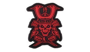 101 Inc. - 3D-Emblem - Samurai-Schädel - Rot - 444130-7193