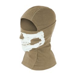 101 Inc. - Baumwolle Balaclava mit Schädel Druck - Sand - 214278 