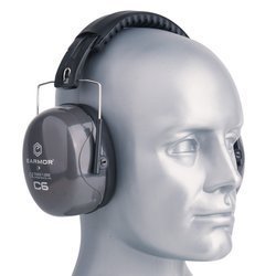 Earmor - Passiver Kapselgehörschutz C6 - 28 NRR - Grau - C6A