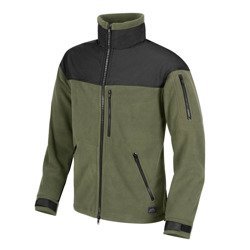 Helikon - Klassische Armee-Fleece-Jacke - Olive Green/Schwarz - BL-CAF-FL-16