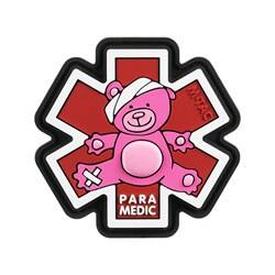 M-Tac – Sanitäter-Teddybär-Aufnäher – 3D-PVC – Weiß/Rot – 51348343