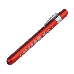 Mactronic - Medizinische Penlight Taschenlampe MedLite - 4000K - 10lm - 2xAAA - Rot - PHH0081