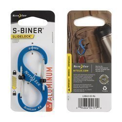 Nite Ize - S-Biner® SlideLock® Aluminium #3 - Blau - LSBA3-03-R6