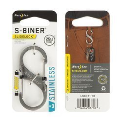 Nite Ize - S-Biner® SlideLock® Edelstahl #3 - Edelstahl - LSB3-11-R6