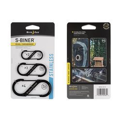 Nite Ize - S-Biner Set #2, #3, #4 - Schwarz - SB234-03-01