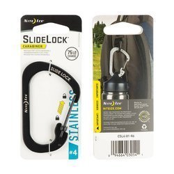 Nite Ize - SlideLock Karabiner #4 - Schwarz - CSL4-01-R6