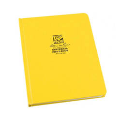 Rite in the Rain - Wasserdichtes Notizbuch Large Bound Book - 223 x 175 mm - 80 Blatt - Gelb - 370F-LG