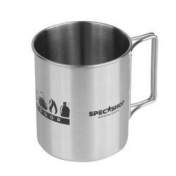 SpecShop.pl - Stahlbecher - 450 ml - Silber