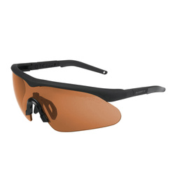 Swiss Eye - Schiessbrille Raptor Pro - Laser Lens 532/694/1064 - Schwarz - Brown Visier - 40482