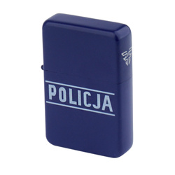 Tasman - Benzinfeuerzeug - Polizei - Blue Matte - Q310218