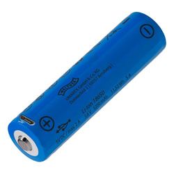 Walther - ICR 18650 Wiederaufladbare Batterie - 3,7 V - USB - 3200 mAh - 3.7133