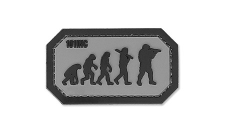 101 Inc. - 3D-Aufnäher - Airsoft Evolution - Grau -  3D PVC Morale Patches