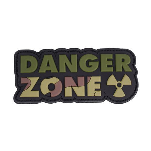 101 Inc. - 3D-Aufnäher - Gefahrenzone - Woodland - 444130-7330 -  3D PVC Morale Patches