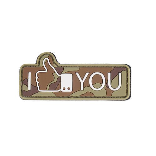 101 Inc. - 3D-Aufnäher - Ich mag dich - Woodland - 444130-7350 -  3D PVC Morale Patches