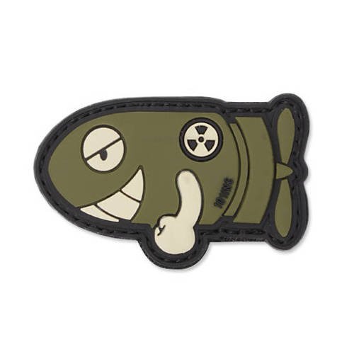 101 Inc. - 3D Aufnäher - Lustiger Torpedo - OD Grün -  3D PVC Morale Patches