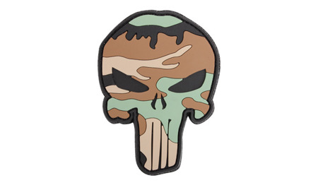 101 Inc. - 3D-Aufnäher - Punisher - Woodland - 444130-5289 -  3D PVC Morale Patches