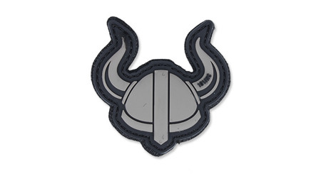 101 Inc. - 3D-Aufnäher - Wikinger-Helm - Grau -  3D PVC Morale Patches