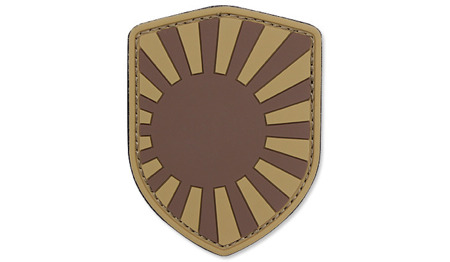 101 Inc. - 3D Morale Patch Aufnäher - Japanisches Kriegsschild - Braun - 444130-3787 -  3D PVC Morale Patches