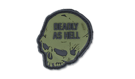 101 Inc. - 3D Patch - Tödlich wie die Hölle - OD Grün -  3D PVC Morale Patches