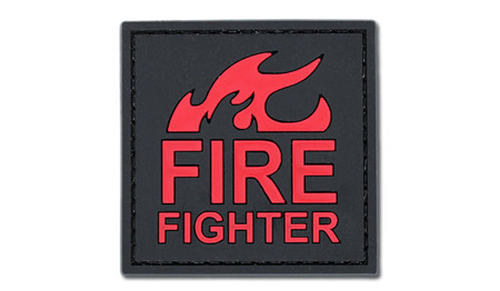 4TAC - PVC-Aufnäher - Firefighter -  3D PVC Morale Patches