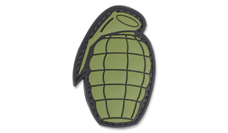 4TAC - PVC-Aufnäher - Granate oliv -  3D PVC Morale Patches