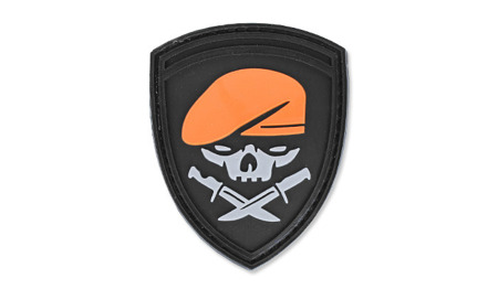 4TAC - PVC Patch - Knives Skull -  3D PVC Morale Patches