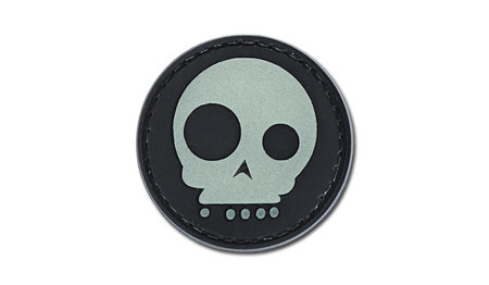 4TAC - PVC Patch - Skull - Glow -  3D PVC Morale Patches