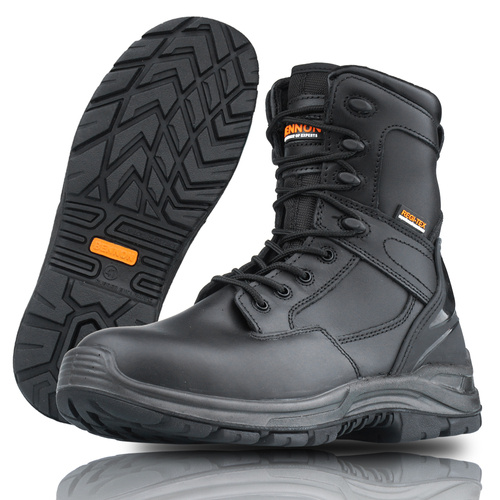 Bennon - Commodore S3 Militärstiefel - Leder - Regi-Tex - Schwarz - Z93860 - Militärstiefel