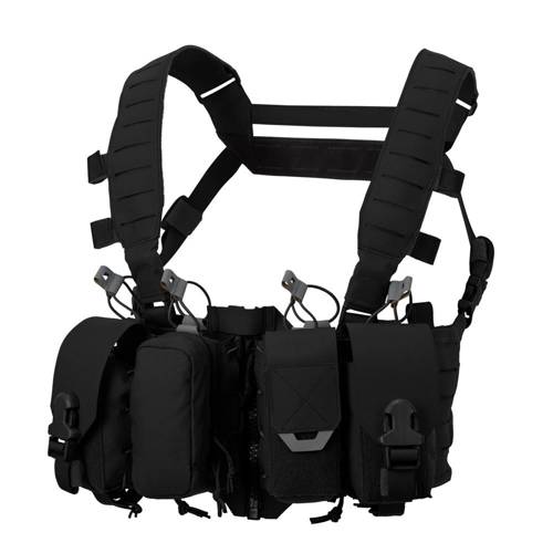 Direct Action - Taktische Weste Hurricane Hybrid Chest Rig® - Cordura® - Schwarz - CR-HRCN-CD5-BLK - Chest Rig Westen