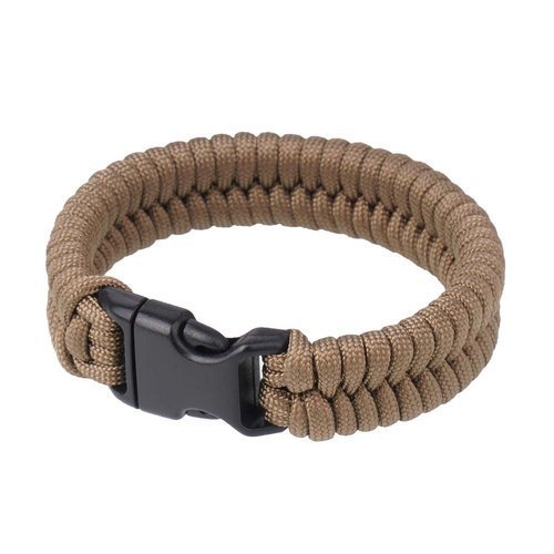 EDCX - "Fisch" Survival-Armband - Coyote Brown - 2180 - Paracord