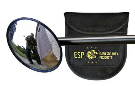 ESP - Taktischer Spiegel für Teleskopschlagstock, mit Etui - 71 mm - M-2 HOLDER - Erkennungsspiegel