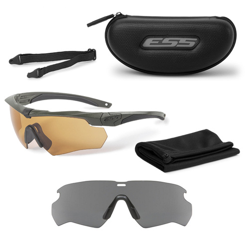 ESS - Ballistic Glasses Crossbow - 2LS - Anti-Beschlag - Hi-Def Bronze & Smoke Gray - EE9007-21 - Sonnenbrille