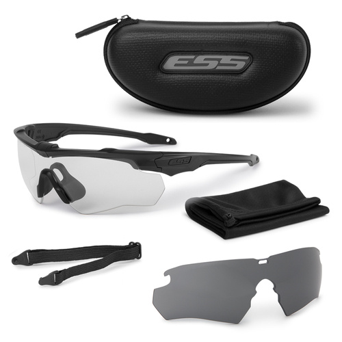 ESS - Ballistische Gläser Crossblade™ 2LS Kit - Schwarz - Klar & rauchgrau - EE9032-02 - Sonnenbrille