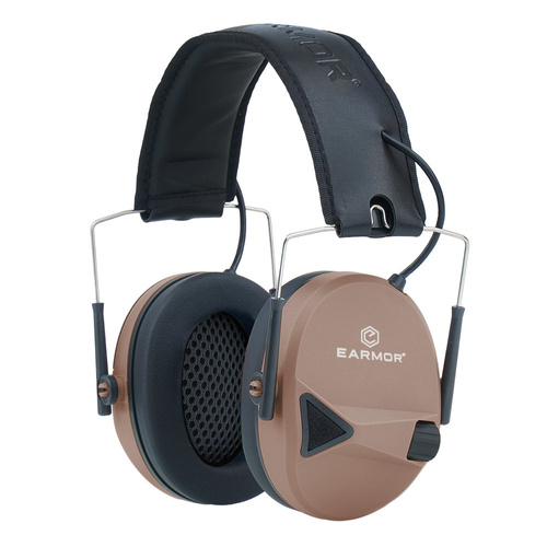 Earmor - Aktiver Gehörschützer M30 - Coyote Brown - M30-CB - Aktive Kopfhörer