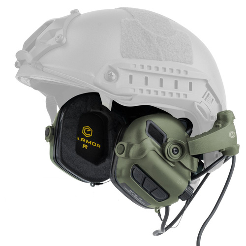 Earmor - Aktiver Gehörschützer für Helme M31X Mark 3 - Foliage Green - M31X-FG-MARK3 - Gehörschutz