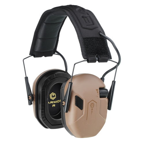 Earmor - M300A Aktiver Gehörschutz - Coyote Brown - M300A-CB - Aktive Kopfhörer