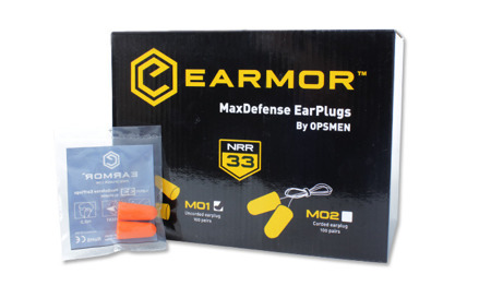 Earmor - MaxDefense Foam EarPlugs - M01 - BOX 60 Stück - Ohrstöpsel