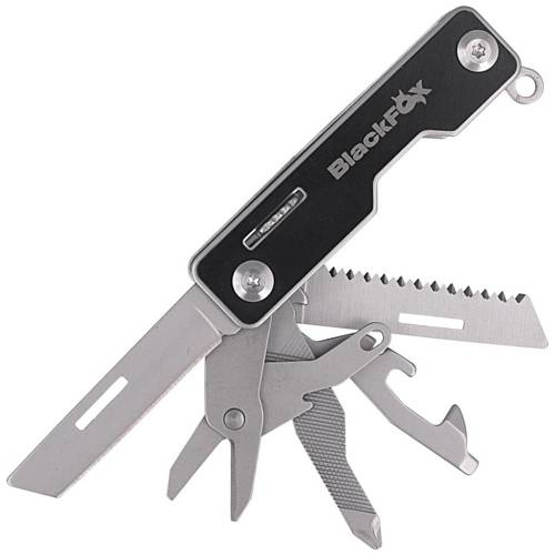 FOX - BlackFox Pocket Boss Multitool - 9 Werkzeuge - Schwarz - BF-205. - Multitools