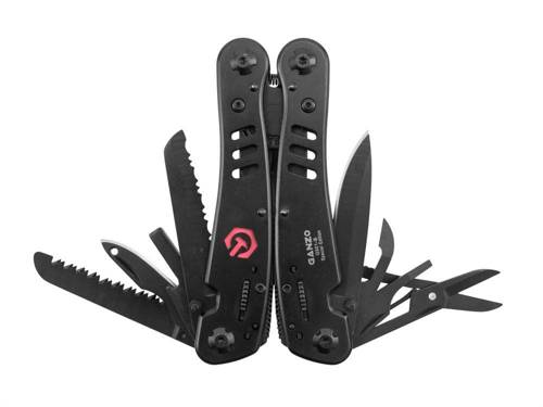 Ganzo - Multitool mit einem Satz Bits - 14 Werkzeuge - G301-B - Multitools