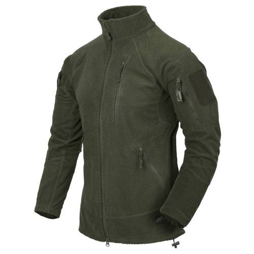 Helikon - Alpha Tactical Grid Fleece Jacke - Olive Green - BL-ALT-FG-02 - Fleece-Sweatshirts