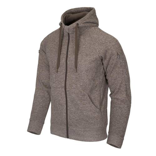 Helikon - Covert Tactical Hoodie Kapuzenpullover - Fullzip - Hellbraune Melange - BL-CHF-SF-M6 - Kapuzen-Sweatshirts