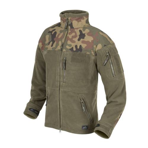 Helikon - Infantry Fleece-Jacke - Olivgrün / Polnisch Woodland - BL-INF-HF-18 - Fleece-Sweatshirts