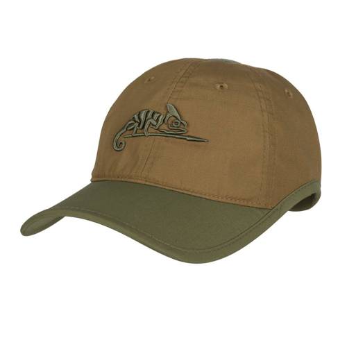 Helikon - Logo-Kappe - PolyCotton Ripstop - Coyote / Olivgrün - CZ-LGC-PR-1102A - Caps & Feldmützen