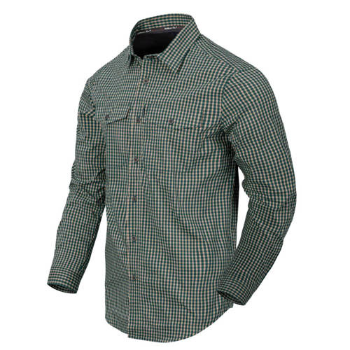 Helikon - Shirt Covert Concealed Carry - Savage Green Checkered - KO-CCC-CB-C1 - Hemden & Pullover