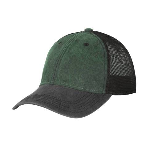 Helikon - Trucker Kappe - Washed Dark Green / Washed Black - CZ-PTC-CW-1F1CC - Caps & Feldmützen