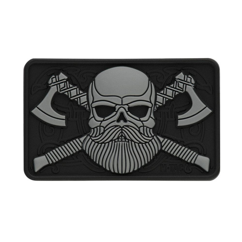 M-Tac - 3D-Emblem - Bearded Skull - Schwarz / Grau - 51113211 -  3D PVC Morale Patches