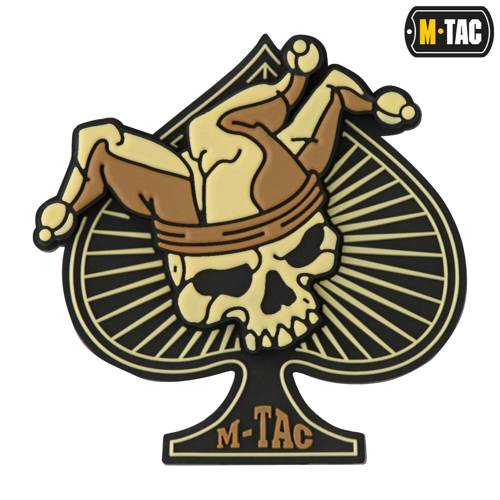 M-Tac – Ace of Spades-Patch – PVC 3D – Coyote – 51108205 -  3D PVC Morale Patches