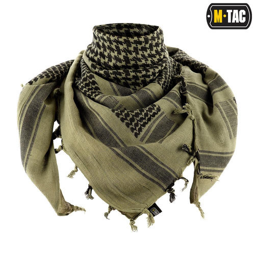 M-Tac - Arafat Kopftuch - Schwarz / Foliage Green - 40908007 - Headwraps, Shemags & Schals