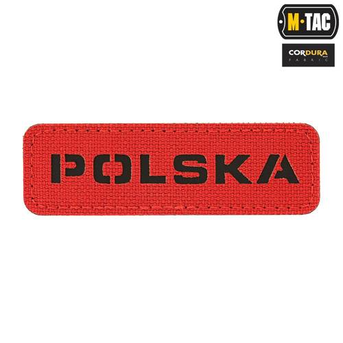 M-Tac - Aufnäher Polen 25x80 - Laserschnitt - Rot / Schwarz - 51004133 - Andere