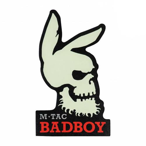 M-Tac - Bad Boy Aufnäher - Schwarz/GID - 51316299 - Schädel